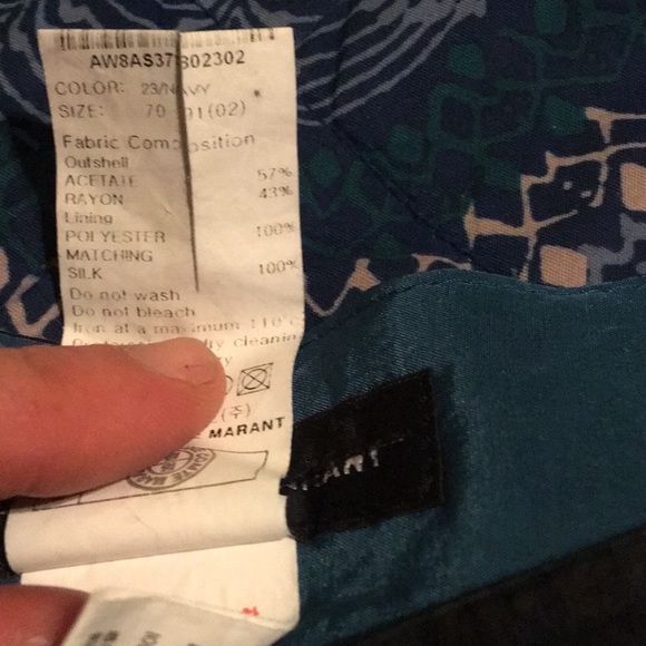 MORINE COMTE MARANT Blue Black Lace Trim Mini Skirt EUC 2 - Picture 6 of 6